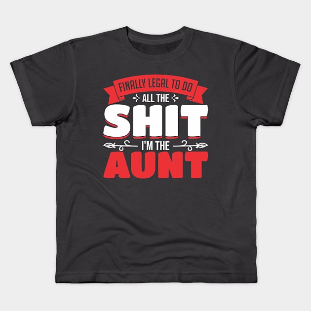 Mothers Day Auntie Aunt Kids T-Shirt by Toeffishirts